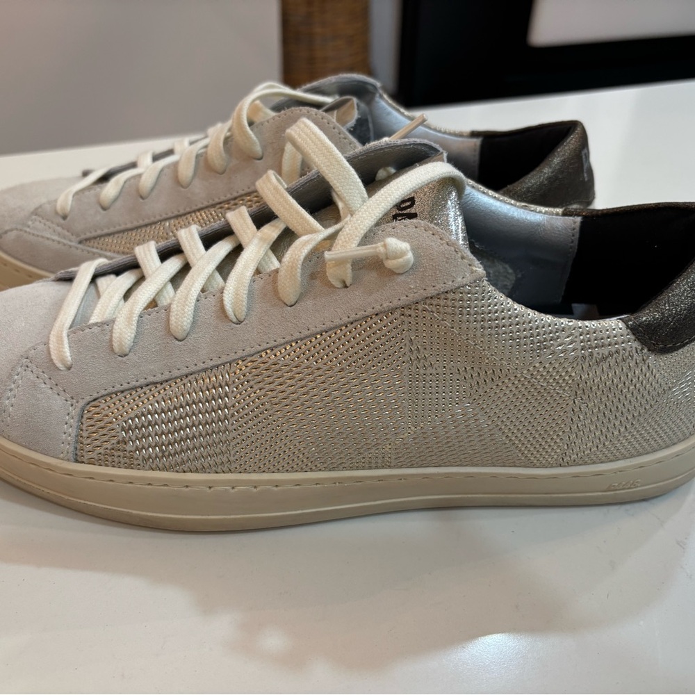 P448 Gold Etched Sneakers